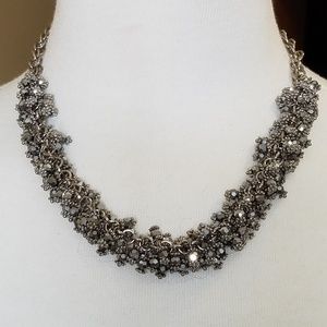 Beaded strand statement necklace